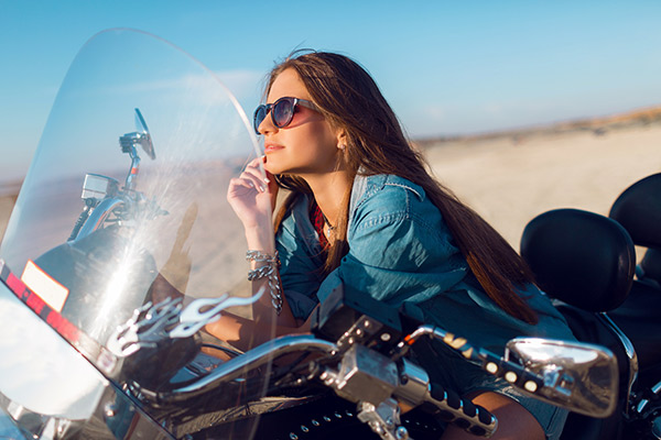 Where can we look for women biker singles